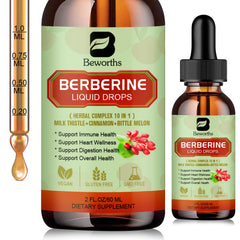 B BEWORTHS Berberine HCL drops bottle for daily digestion support