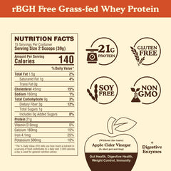 BBfL shake glass with cocoa cream showing smooth texture ideal for post-workout.