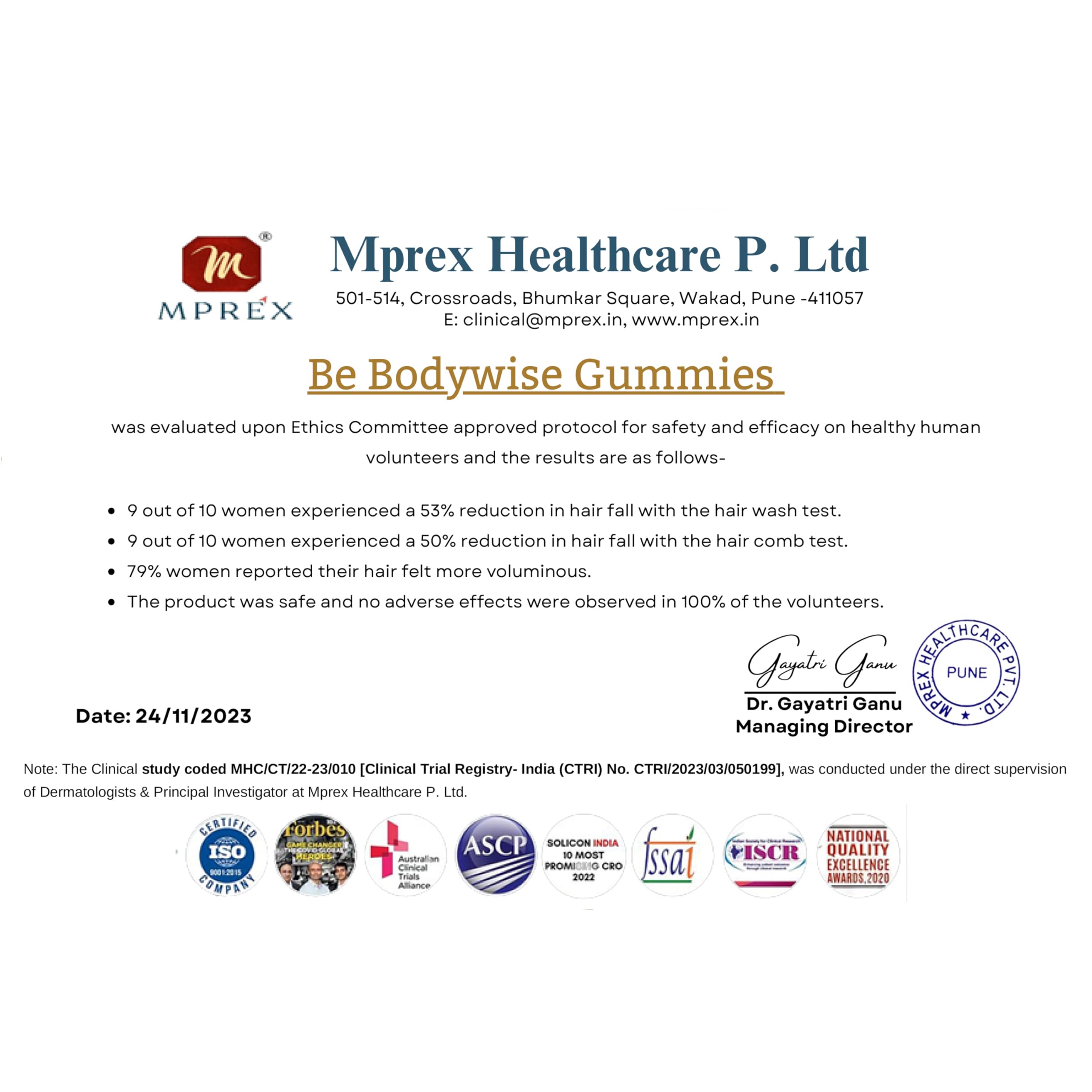 Be Bodywise Biotin Hair Growth 6-in-1 formula arrangement underscores multi-benefit care