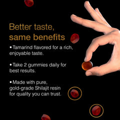 Be Bodywise Shilajit Gold Gummy nutrition label with 3000 mg Shilajit per gummy
