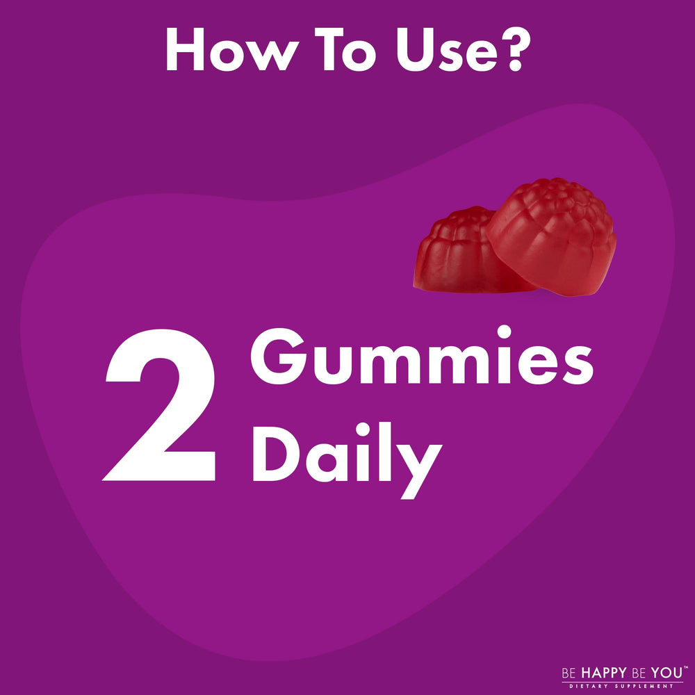 Be Happy Be You gummies being taken supports convenient daily supplementation