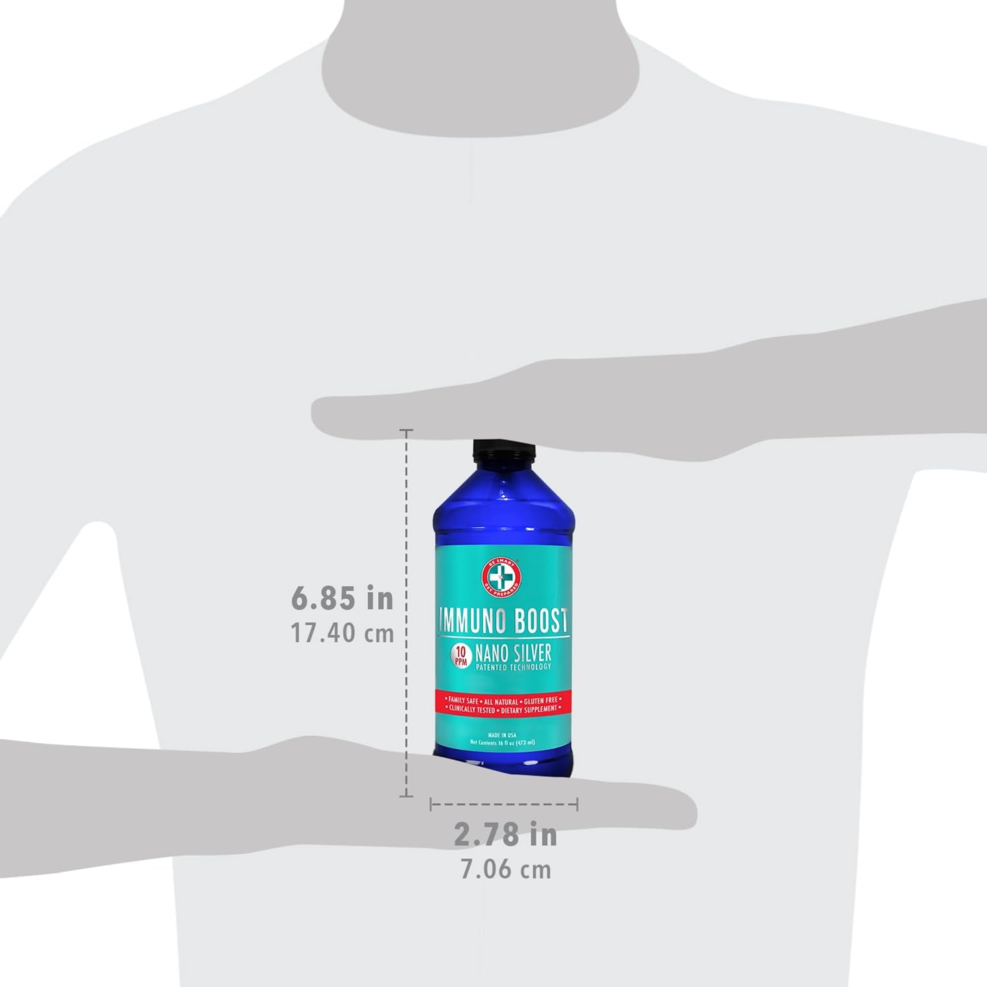 Be Smart Get Prepared Probiotic-friendly icon with Immuno Boost bottle.