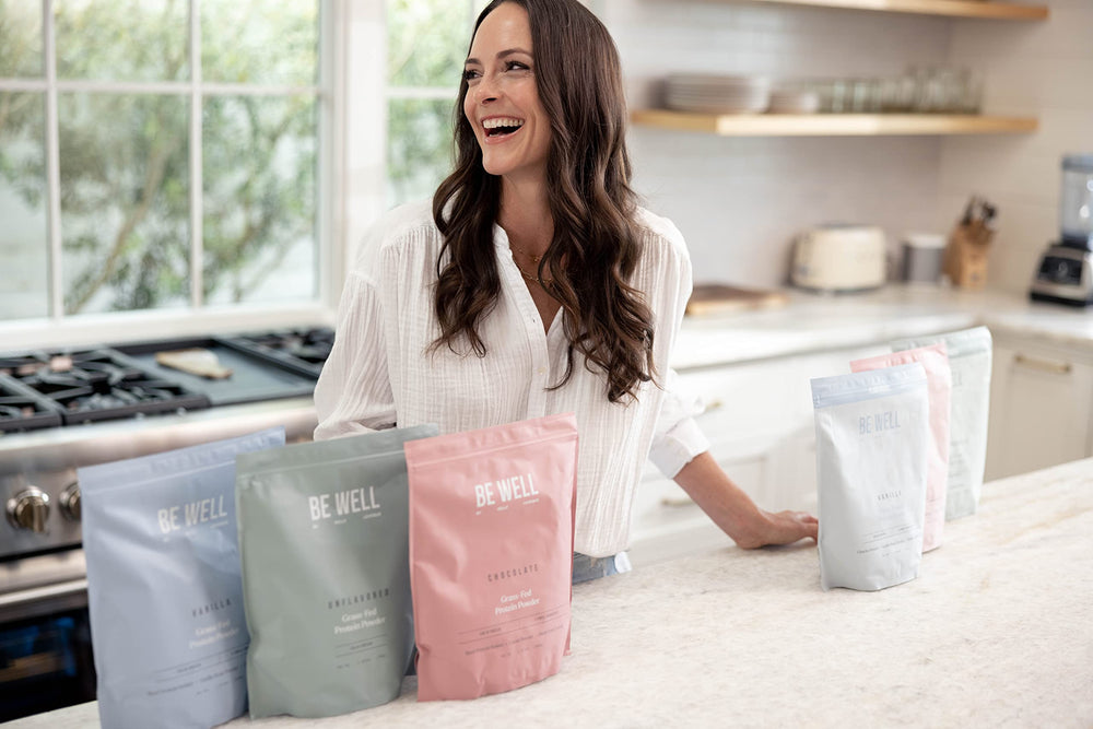 Be Well by Kelly LeVeque nutrition panel with 23g protein and zero carbs per serving.