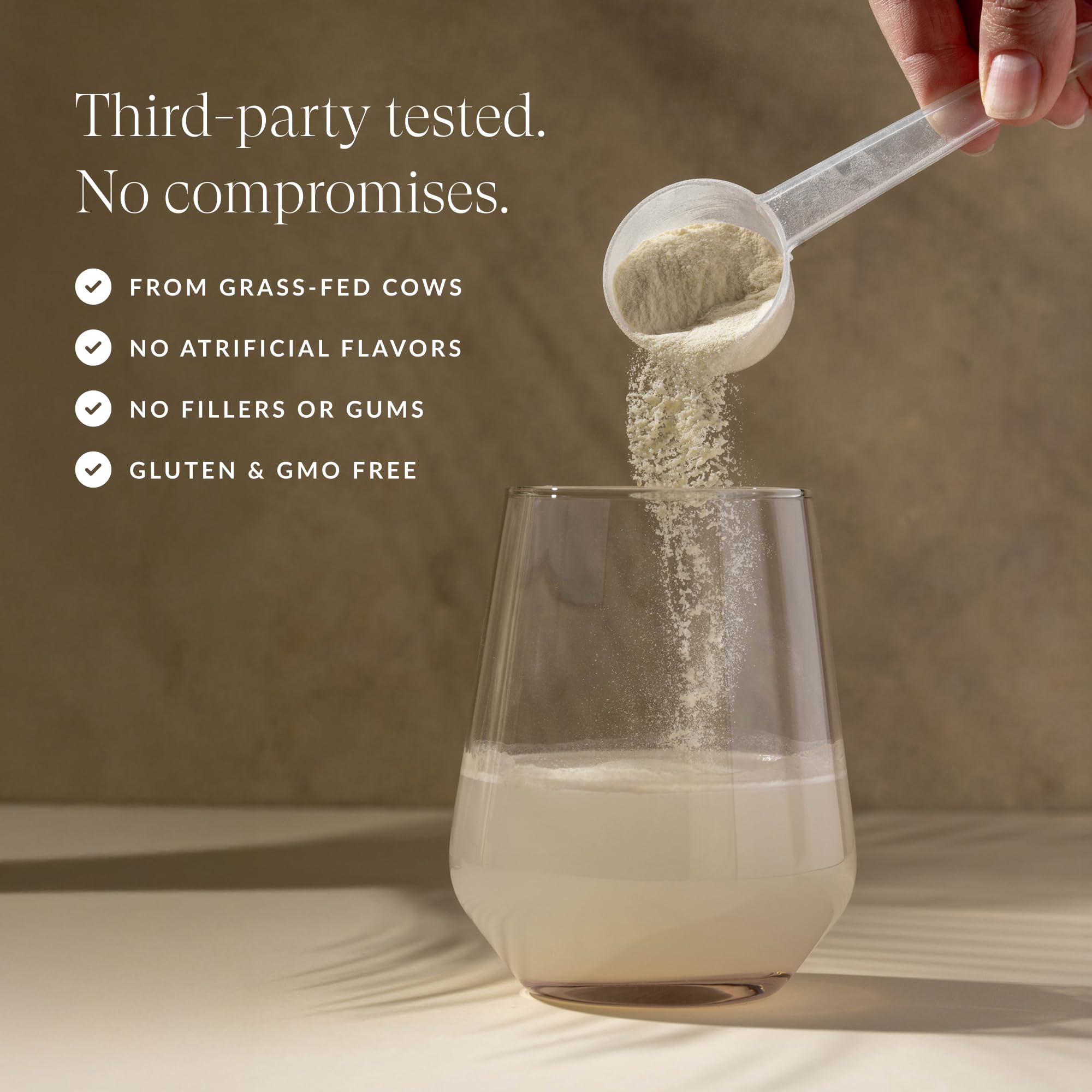 Beam Colostrum Powder gluten-free non-GMO pack supports inclusive diets.