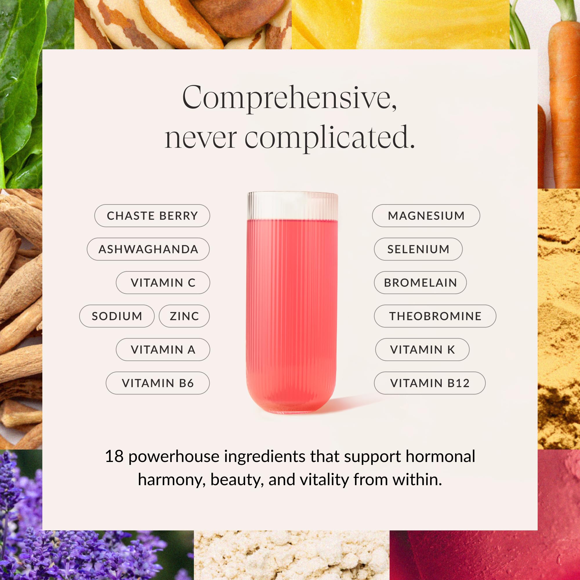 Beam Glow hydration and energy with electrolytes and adaptogens for lasting vitality.