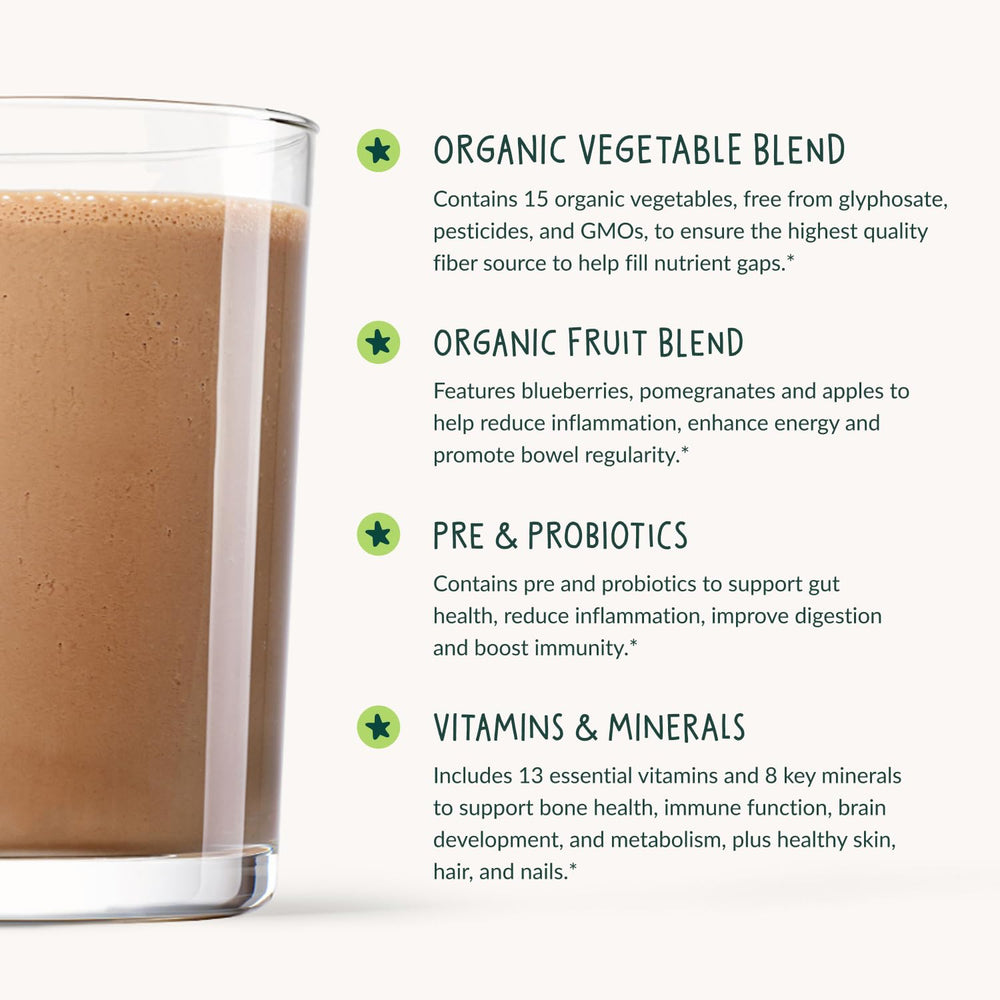 Beam Kids mixture poured into milk creates a creamy, convenient shake