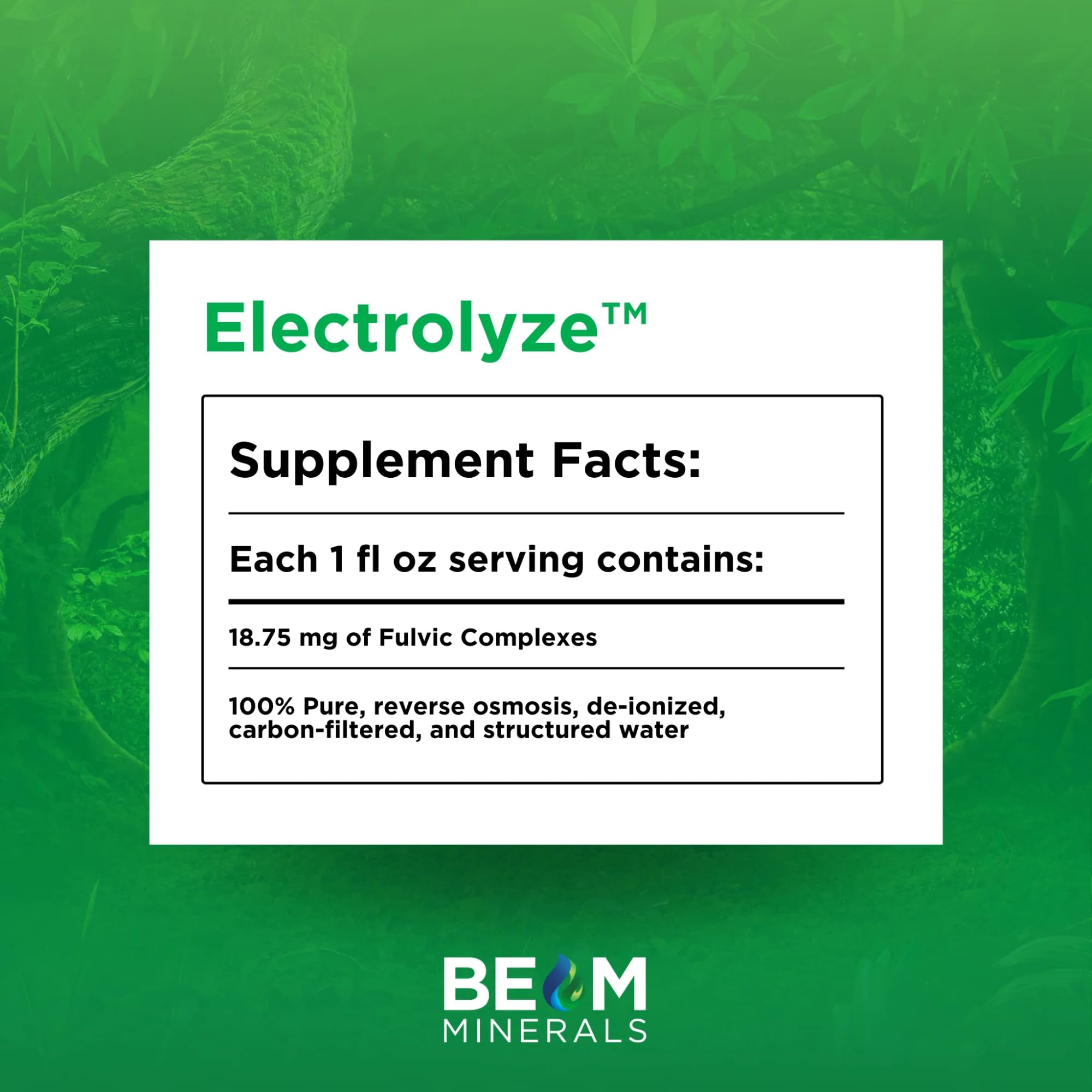 BEAM Minerals Electrolyze liquid mixed into juice for easy daily intake