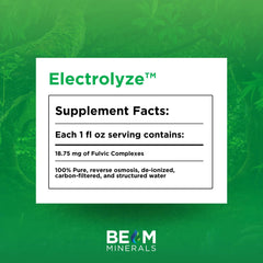 BEAM Minerals Electrolyze liquid mixed into juice for easy daily intake