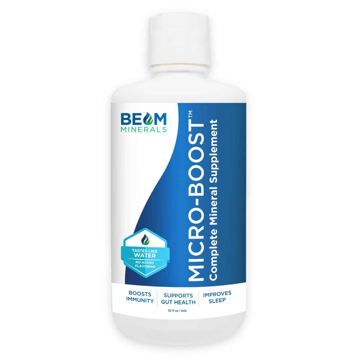BEAM MINERALS Micro-Boost bottle overview showing the complete mineral profile