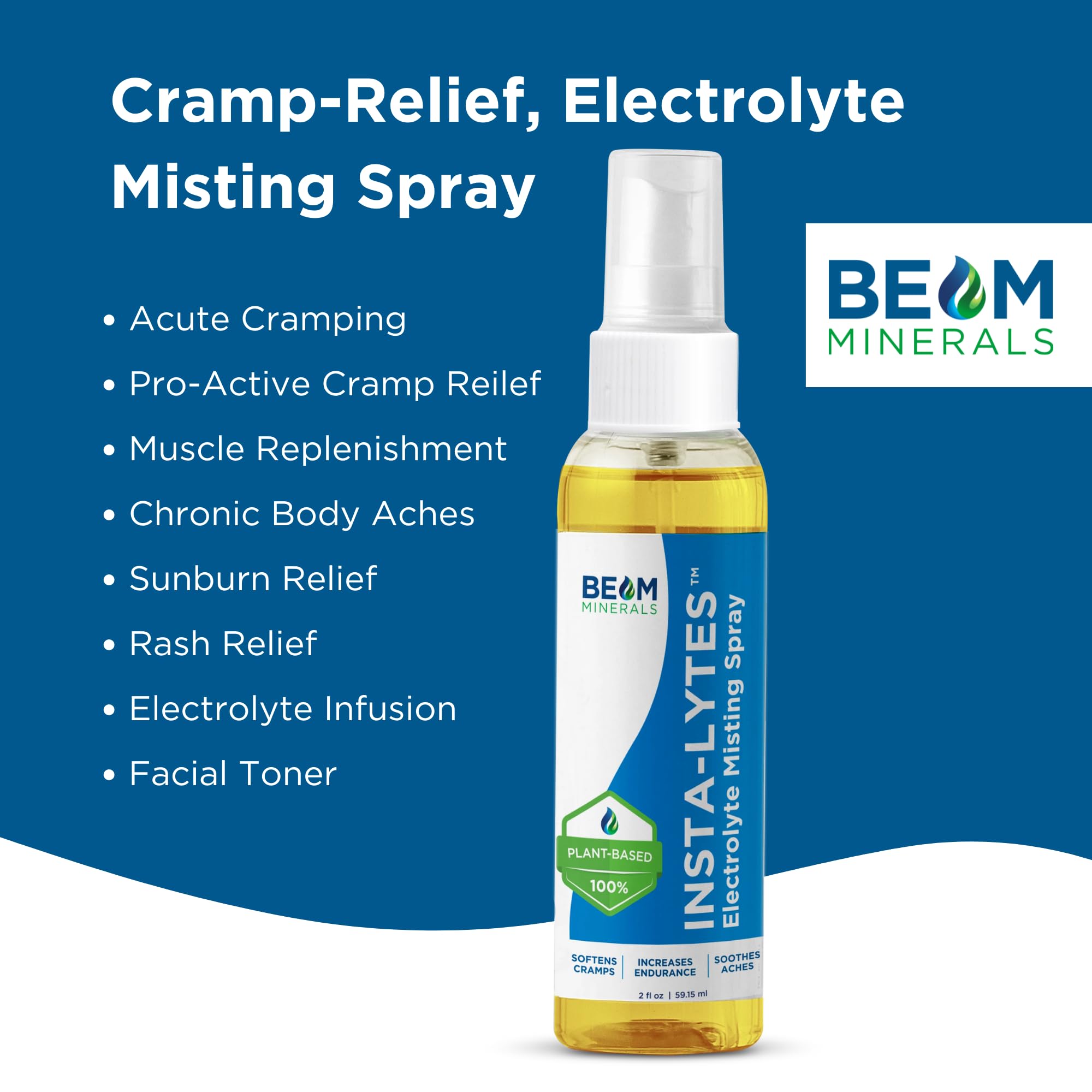Beam Minerals travel pack being mixed with water for on-the-go refreshment.
