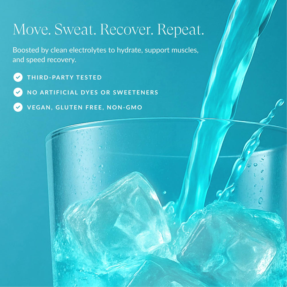 Beam electrolytes image emphasizes hydration and muscle function.