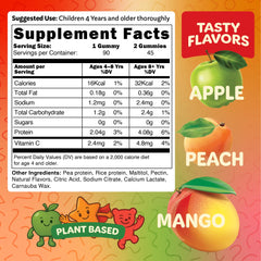 Bear Bites Gummies peach flavor pack, a fruity after-school treat