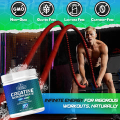 Bear Grips instantized creatine powder shown dissolving without clumps in liquid.