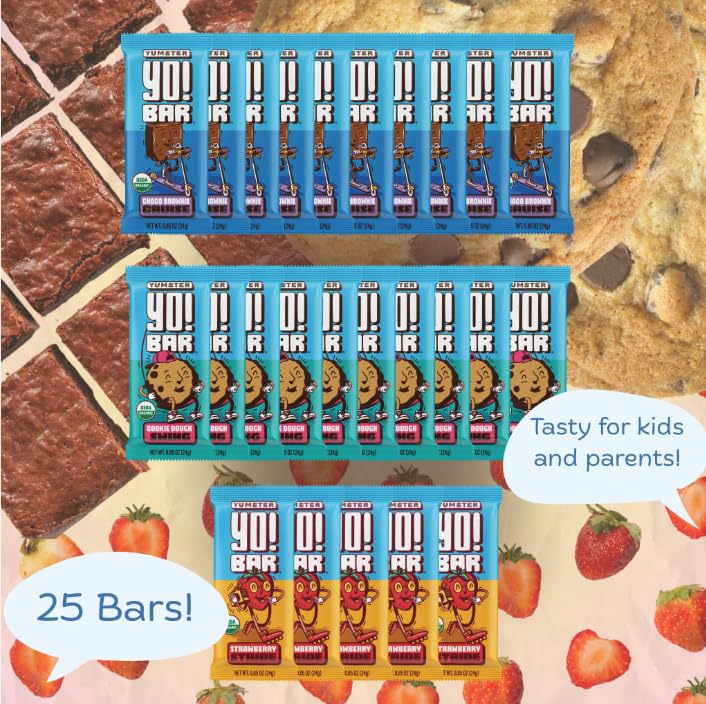 Bearded Brothers Yo! Bar held in hand, ideal for busy kids on the go.