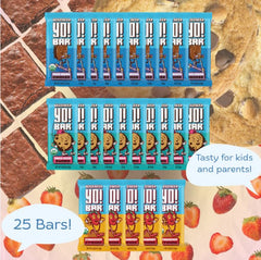 Bearded Brothers Yo! Bar held in hand, ideal for busy kids on the go.