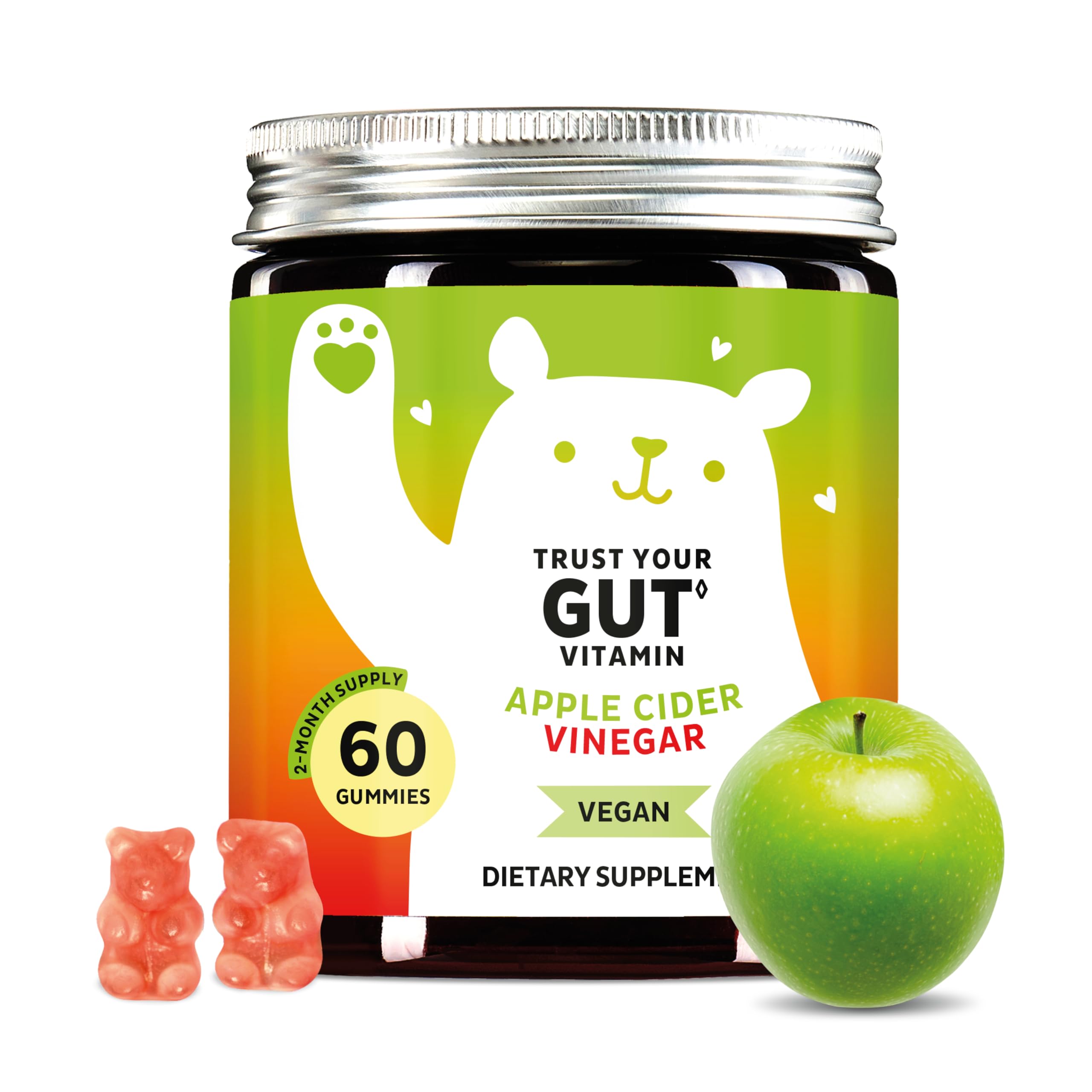 Bears with Benefits ACV Gummies bottle promotes gentle daily digestion and gut health