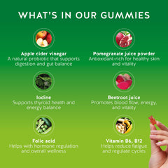 Jar label of Bears with Benefits ACV Gummies highlights vegan and non GMO formula