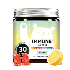 Bears with Benefits Immune Gummies bottle front for daily vegan immune support