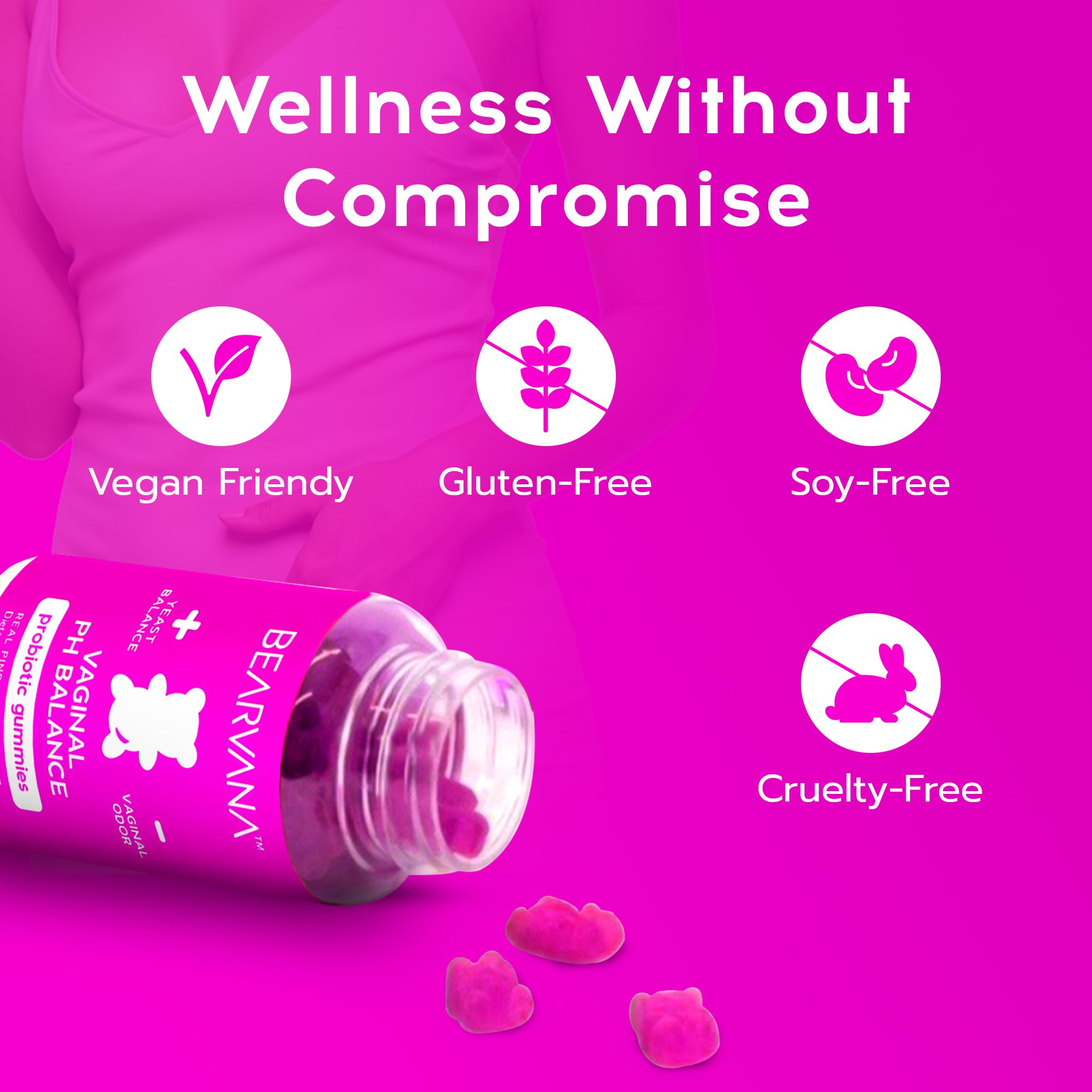 BearVANA gummies pineapple essence emphasizes refreshing flavor and support