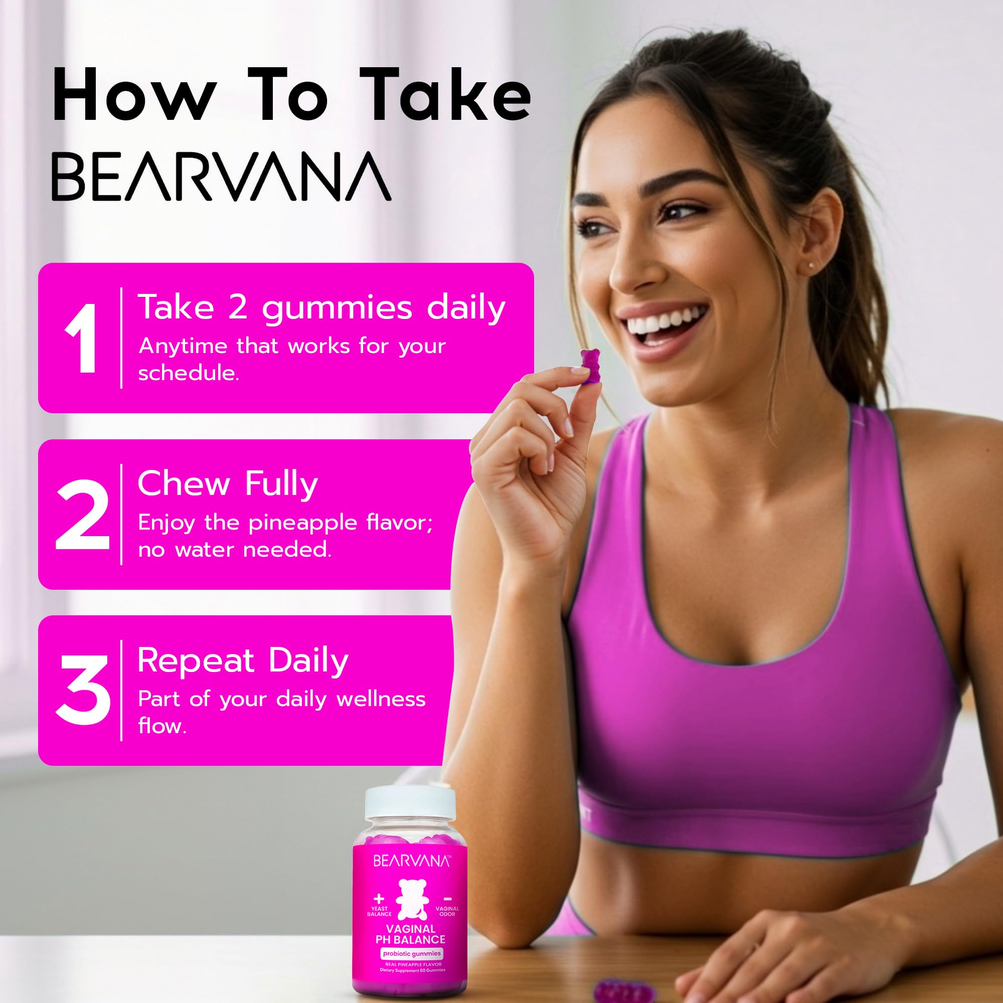 BearVANA packaging front label shows vegan gluten-free formulation