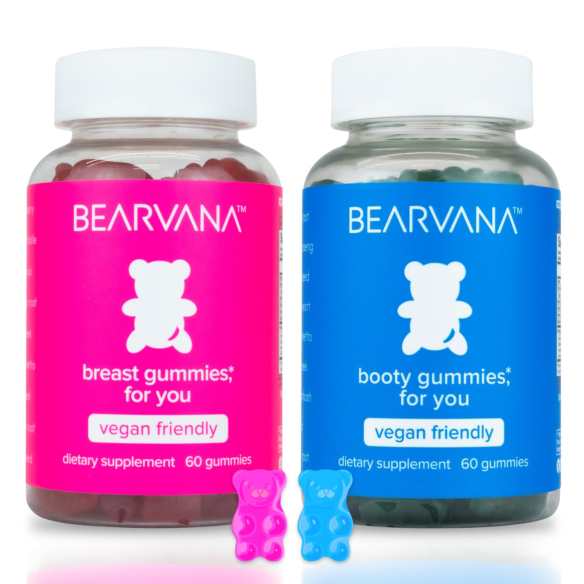 BEARVANA Top Support bottle front view with berry gummies for daily wellness.