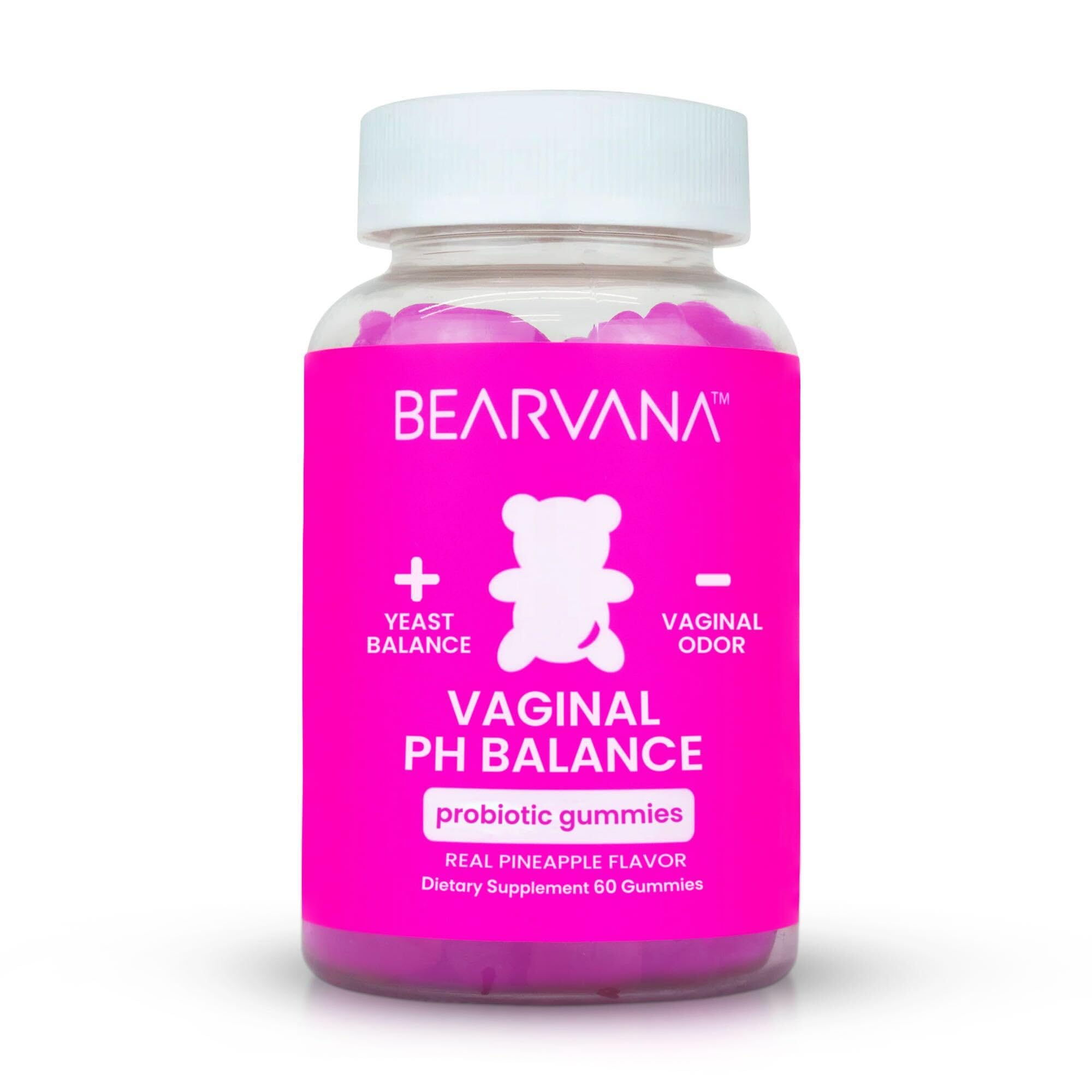 BearVANA vaginal pH support bottle for daily feminine wellness on the go