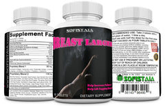 BEAUTIFYEM BreastLARGER lifestyle shot features a confident user appreciating subtle enhancement