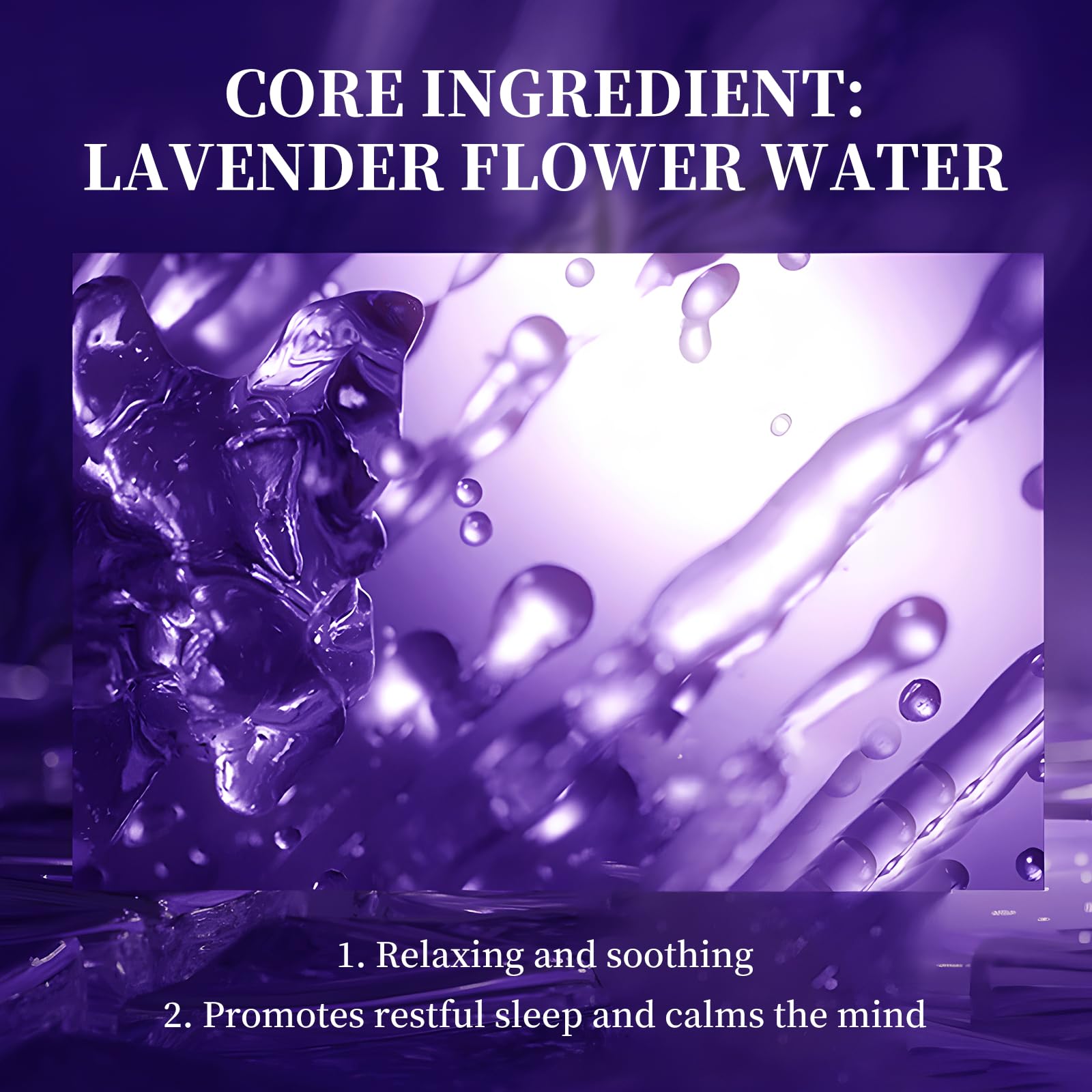 A calming lavender aroma inside the bedside setup.