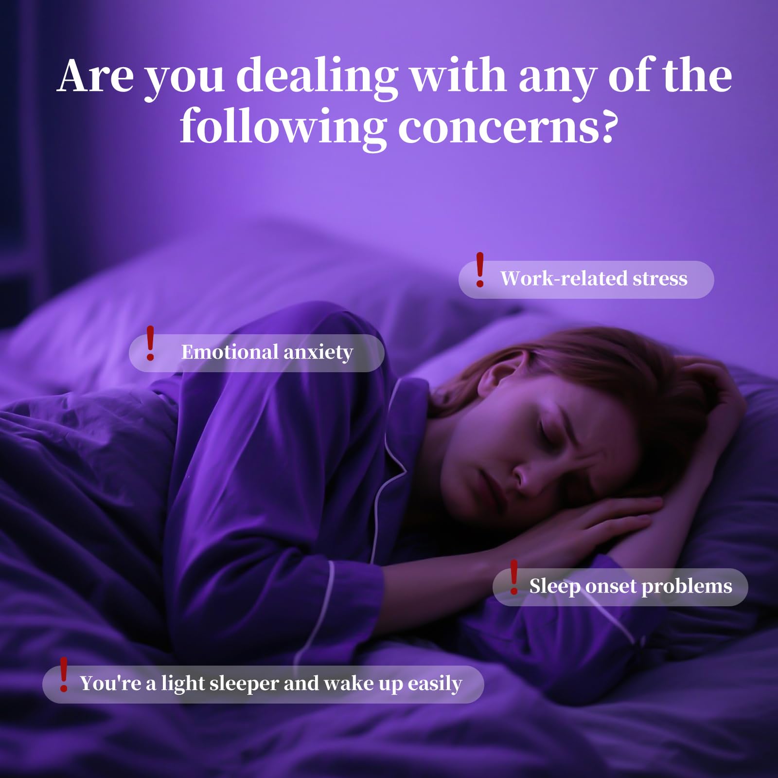 BEAUTNICE bottle label emphasizes natural, chemical-free sleep aid.