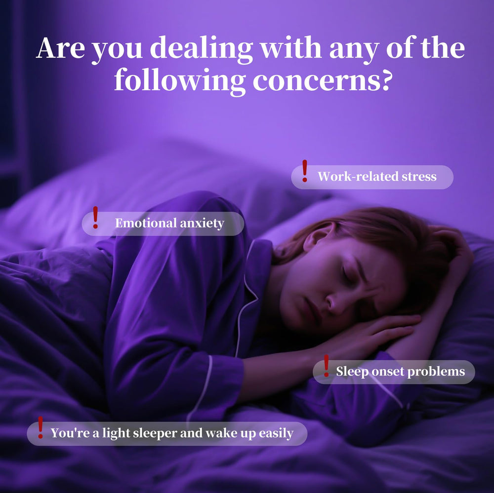 BEAUTNICE bottle label emphasizes natural, chemical-free sleep aid.