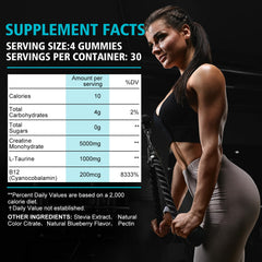 Beauty Bar gummies in hand for on-the-go energy and gym-ready recovery.