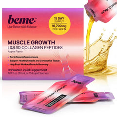 BeMe proteína líquida en sobres para dosis rápida y soporte muscular en movimiento.