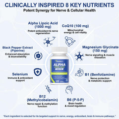 Bebien Fit Alpha Lipoic Acid 1000mg capsules closeup for easy daily intake.