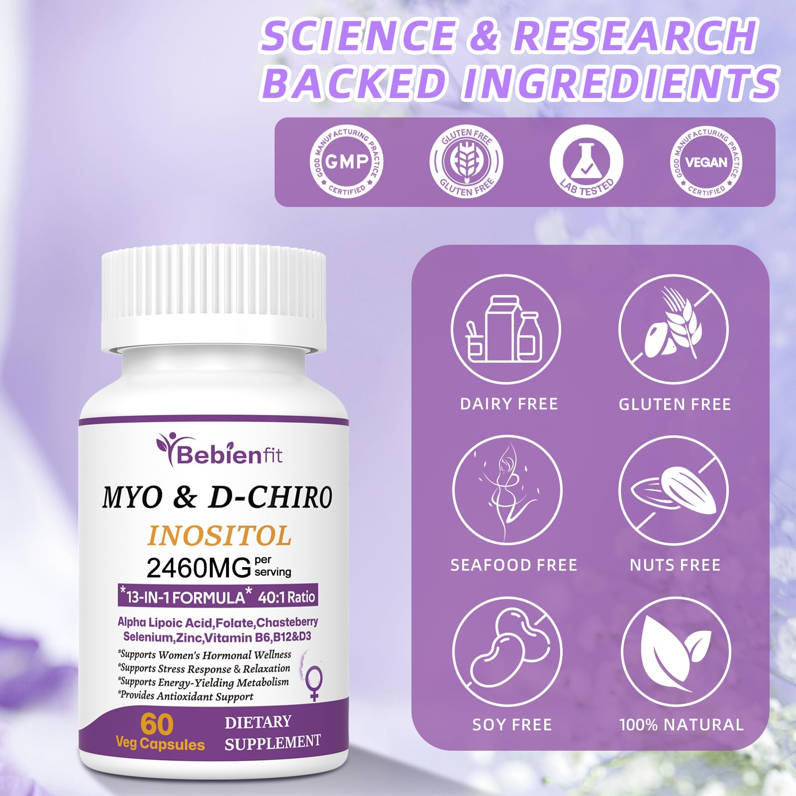 Bebien fit vitamins D3/B6/B12 visuals for immune and energy support