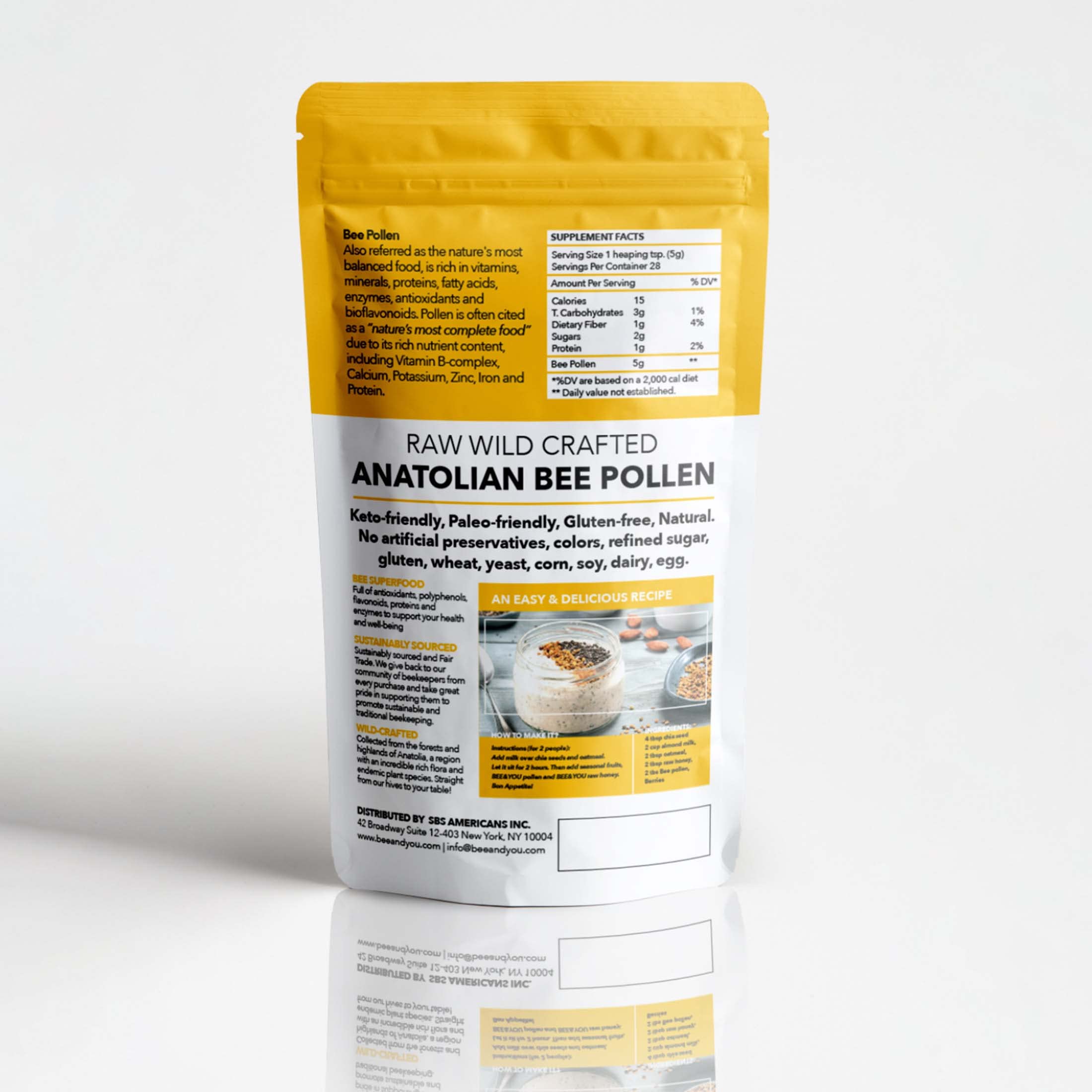 Product packaging display with Turkish origin emphasis and natural ingredients.