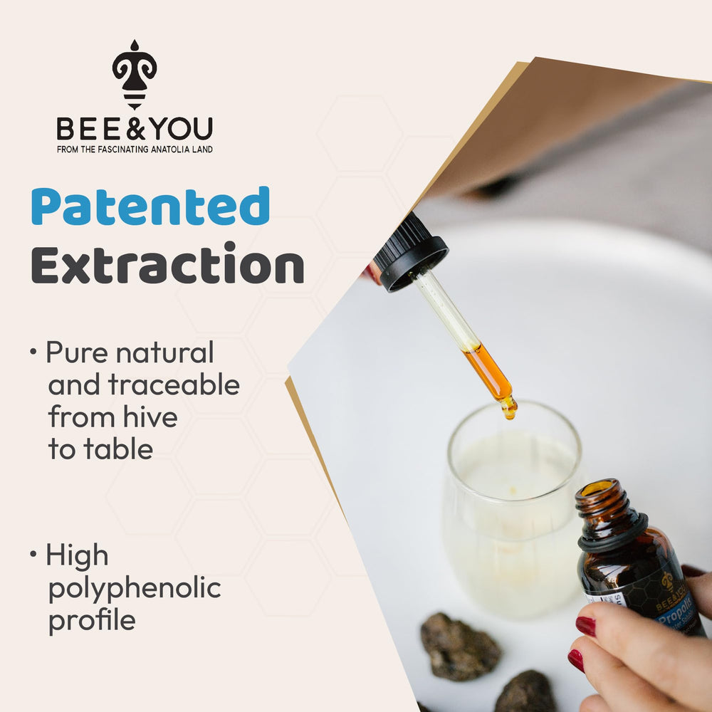 Bee & You propolis antioxidant rich formula emphasized