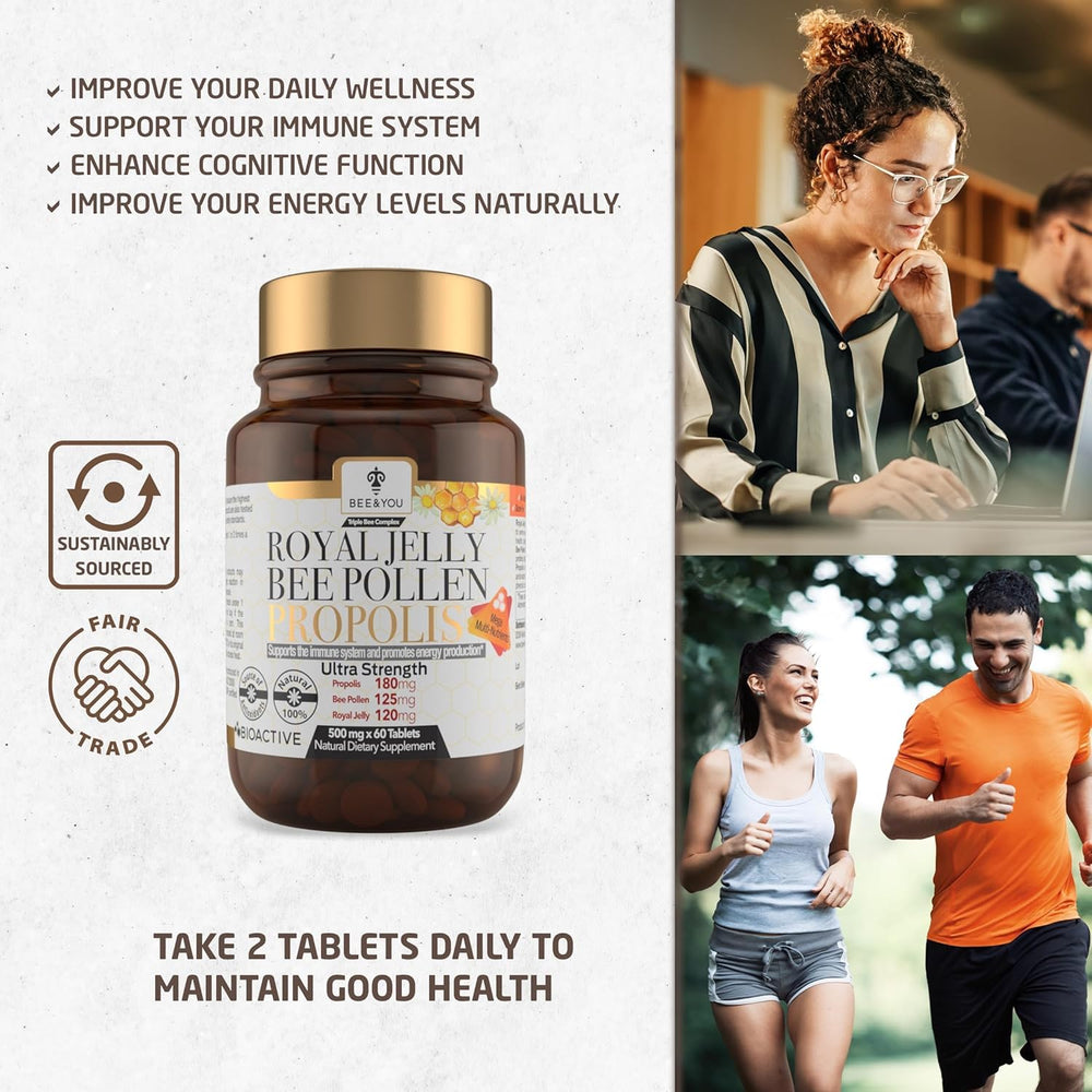 Bee & You Propolis extract tablets — natural protective barrier for overall wellness.