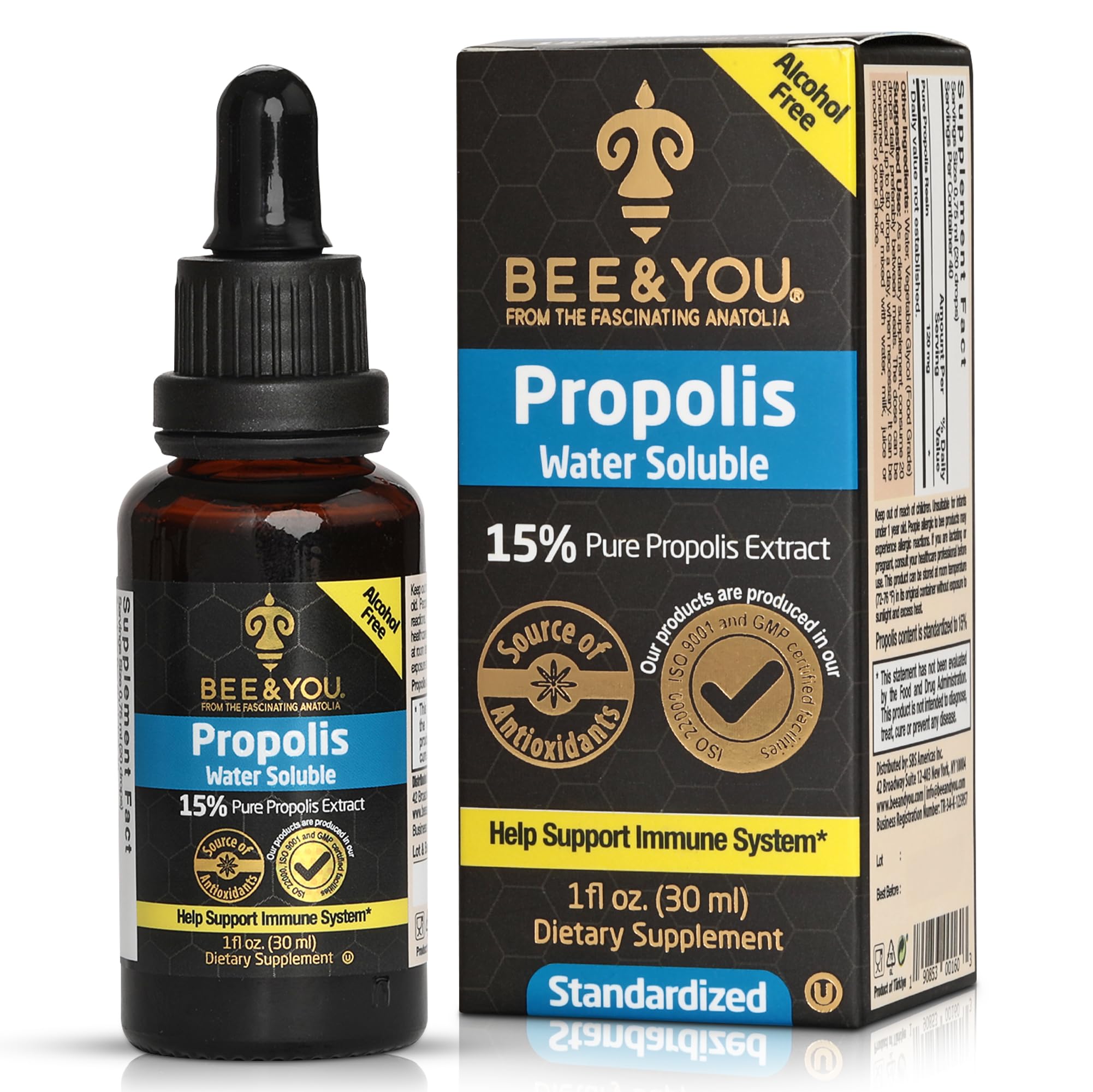 Bee & You propolis water soluble bottle ready for use in daily routine