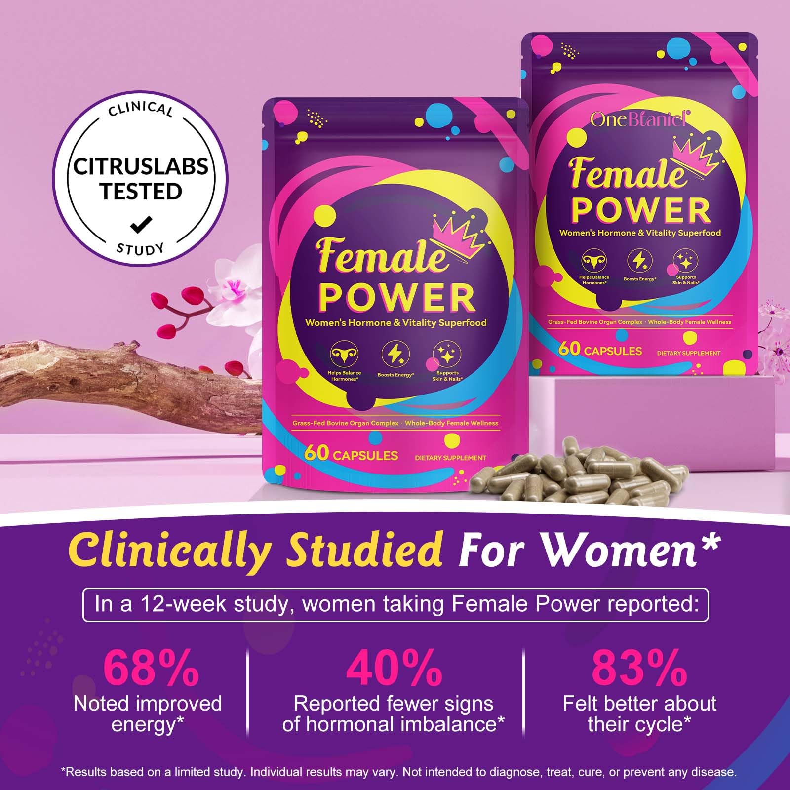 Beef Organ for Women use-guide demonstrates simple daily routine.