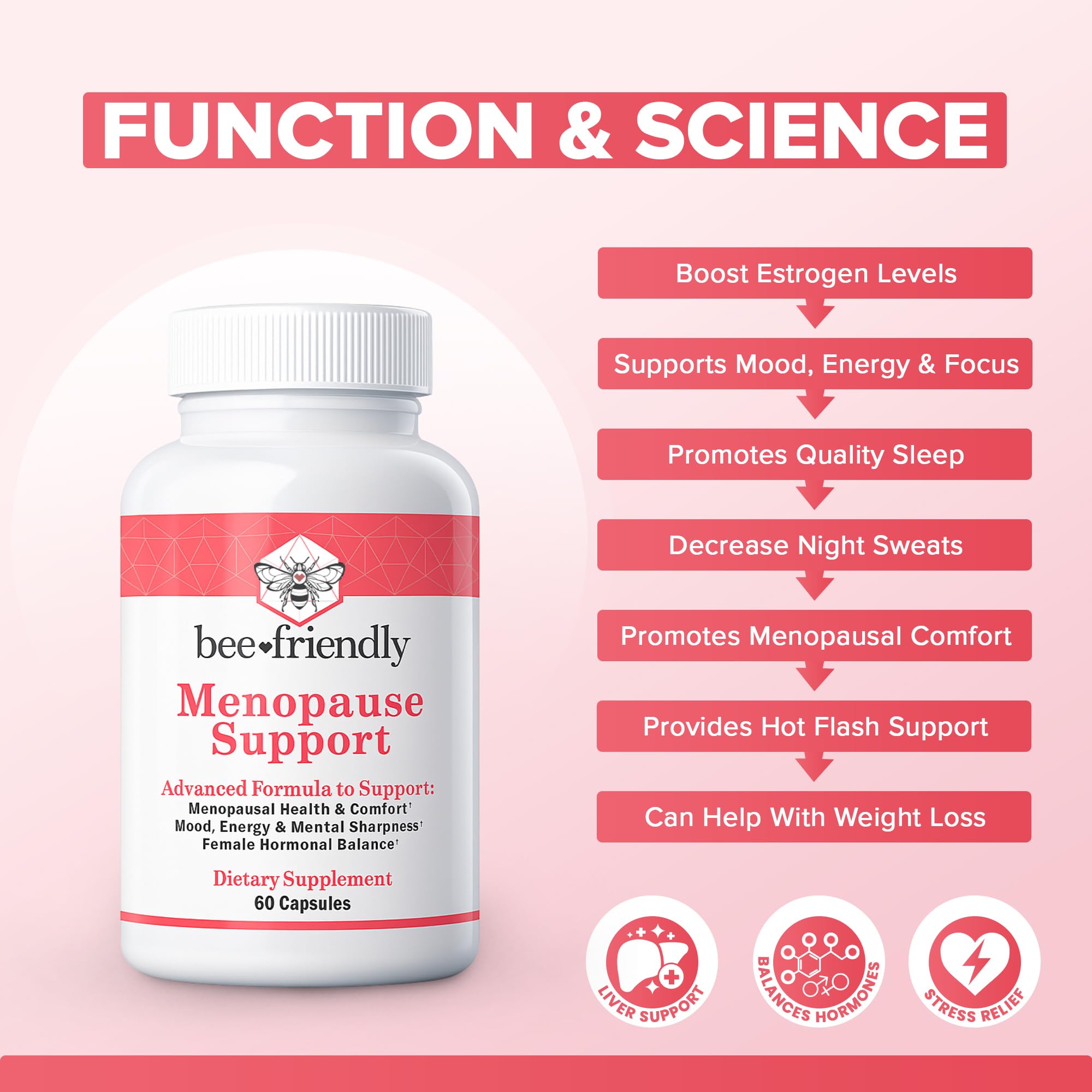 BeeFriendly KSM-66 Ashwagandha capsules closeup for stress resilience.