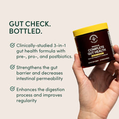 Beekeeper Naturals bottle on kitchen counter for everyday digestive wellness routine.