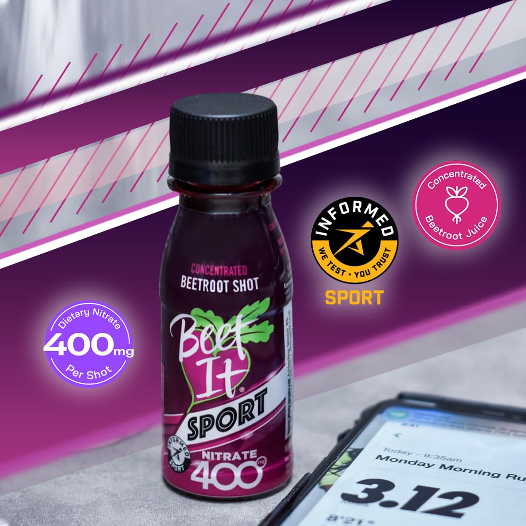 BEET IT Sport Pro-Elite Shot in motion captures fast-acting nitrate delivery for workouts.