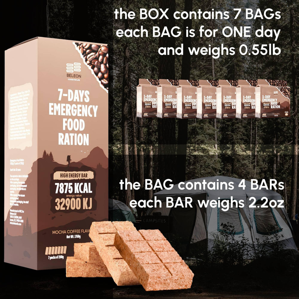 Beleon emergency ration ideal for mountain hikes.