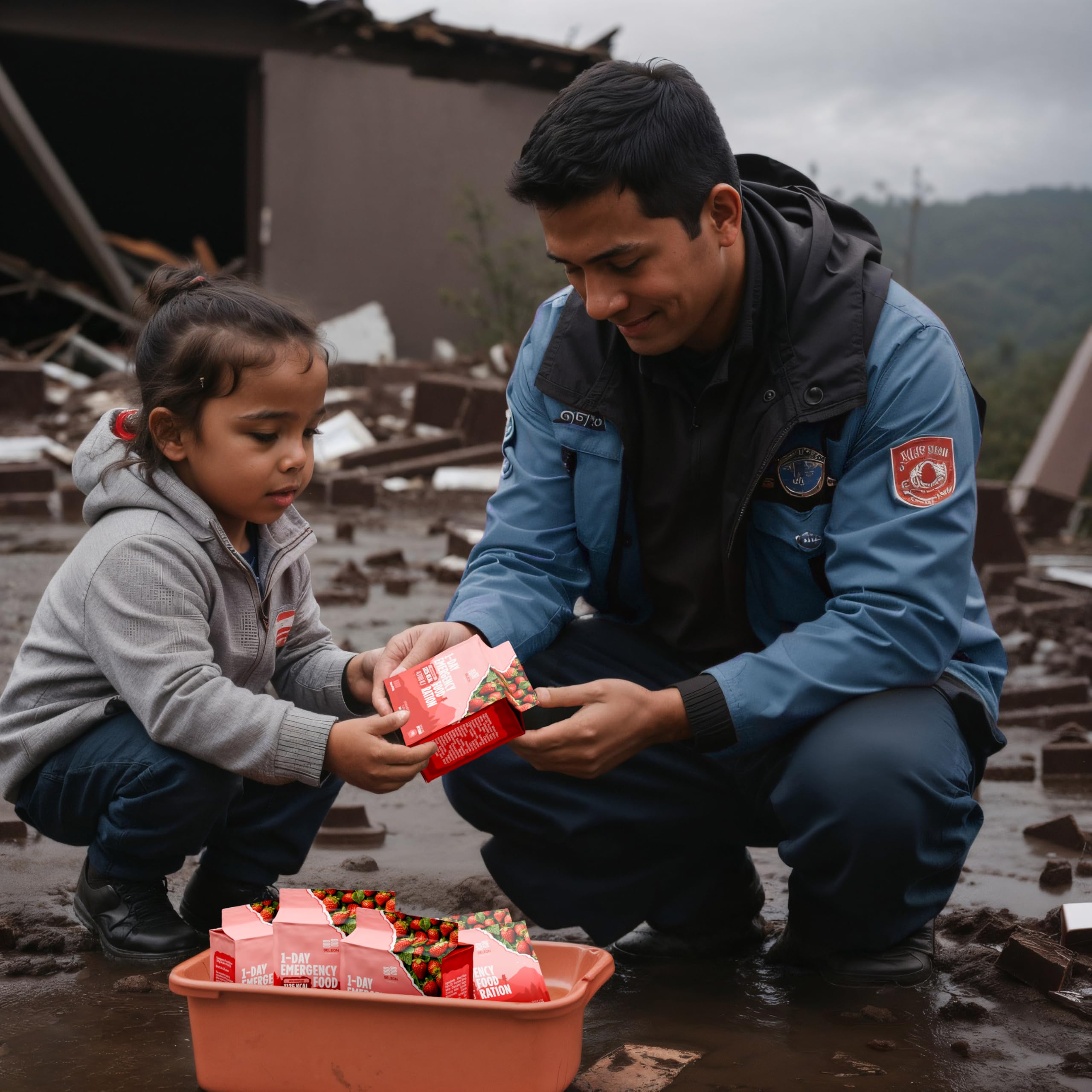Beleon Survival Ration water guidance emphasizes hydration with fresh water.