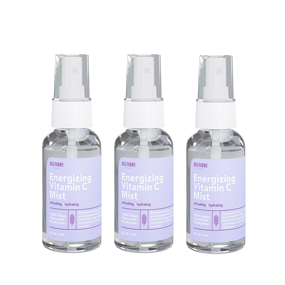 Belfiore Herbal Vitamin C Mist Set bottle-front view for radiant hydration.