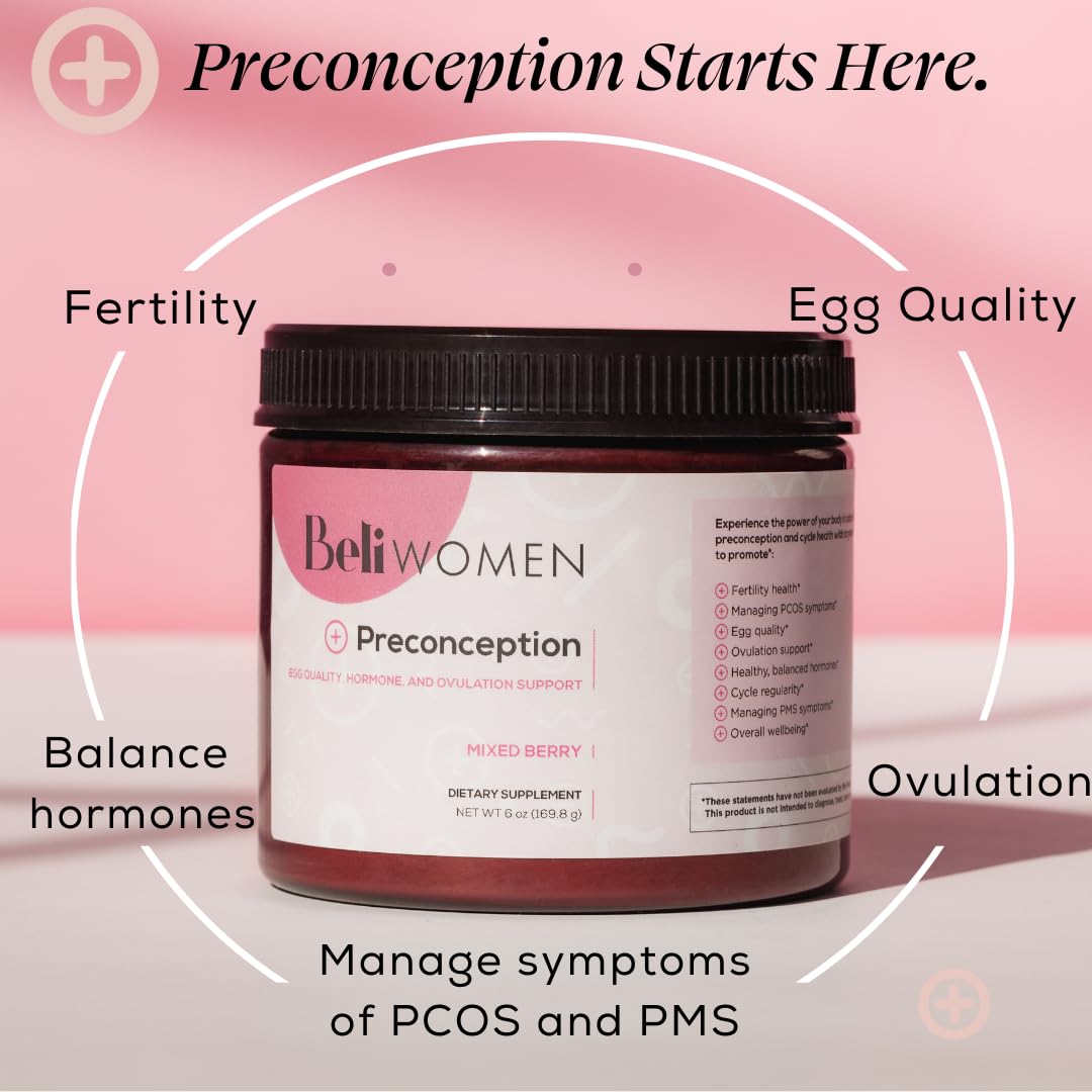 Beli measuring scoop with berry powder highlights easy daily intake.