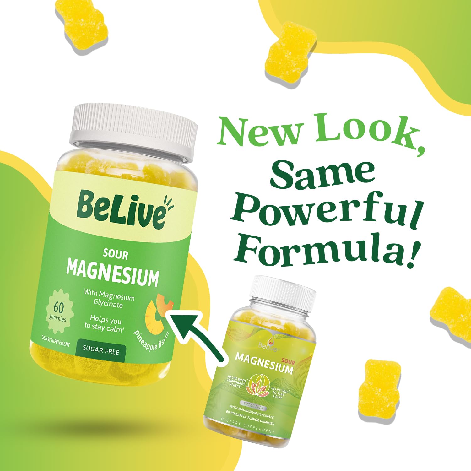 BeLive gummies chewed by adults and kids 4+, suggesting family-friendly use.