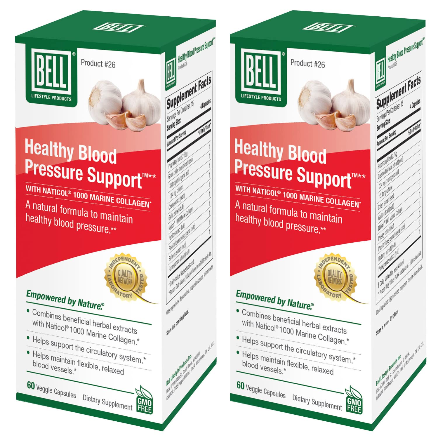 Bell Blood Pressure Formulation bottle front for easy daily wellness support.