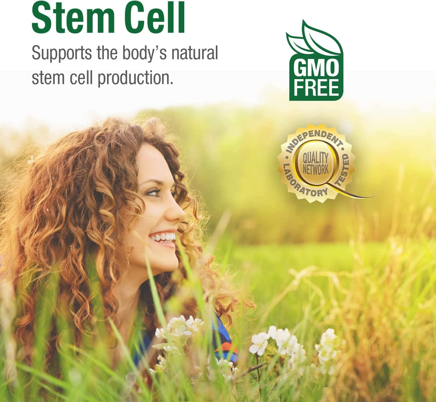 Bell Stem Cell Supplements packaging highlights purity and quality.