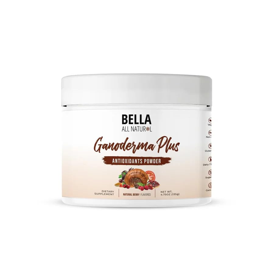 Bella All Natural Ganoderma bottle shot for daily wellness exploration